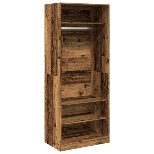 Wardrobe Old Wood 80x50x200 cm Engineered Wood Wardrobe Old Wood 80x50x200 cm Engineered Wood
