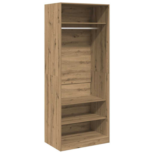 Wardrobe Artisian Oak 80x50x200 cm Engineered Wood Wardrobe Artisian Oak 80x50x200 cm Engineered Wood