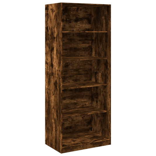Wardrobe Smoked Oak 80x50x200 cm Engineered Wood Wardrobe Smoked Oak 80x50x200 cm Engineered Wood