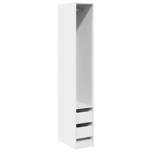 Wardrobe White 30x50x200 cm Engineered Wood Wardrobe White 30x50x200 cm Engineered Wood