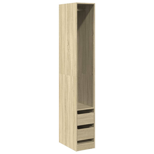 Wardrobe Sonoma Oak 30x50x200 cm Engineered Wood Wardrobe Sonoma Oak 30x50x200 cm Engineered Wood