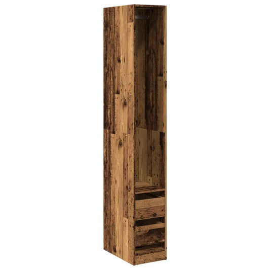 Wardrobe Old Wood 30x50x200 cm Engineered Wood Wardrobe Old Wood 30x50x200 cm Engineered Wood
