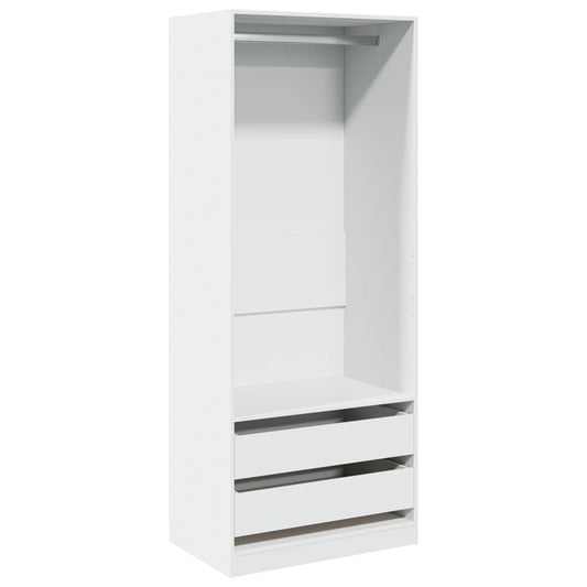 Wardrobe White 80x50x200 cm Engineered Wood Wardrobe White 80x50x200 cm Engineered Wood