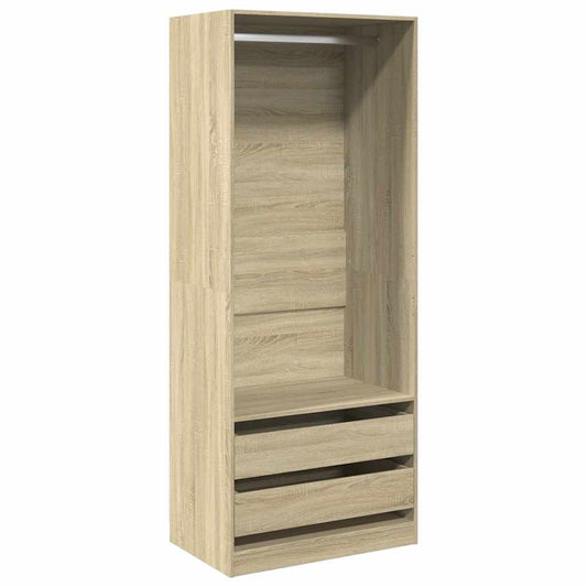 Wardrobe Sonoma Oak 80x50x200 cm Engineered Wood Wardrobe Sonoma Oak 80x50x200 cm Engineered Wood