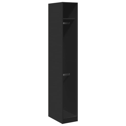 Wardrobe Black 30x50x200 cm Engineered Wood Wardrobe Black 30x50x200 cm Engineered Wood