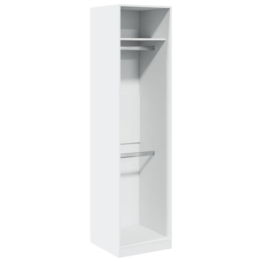 Wardrobe White 50x50x200 cm Engineered Wood Wardrobe White 50x50x200 cm Engineered Wood