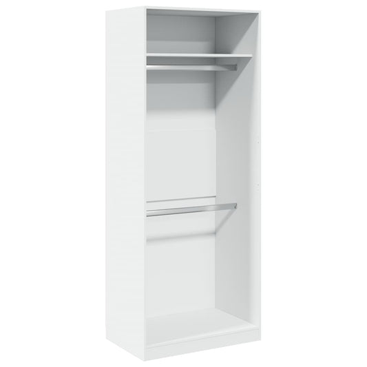 Wardrobe White 80x50x200 cm Engineered Wood Wardrobe White 80x50x200 cm Engineered Wood