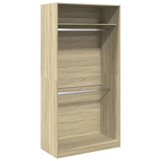 Wardrobe Sonoma Oak 100x50x200 cm Engineered Wood Wardrobe Sonoma Oak 100x50x200 cm Engineered Wood
