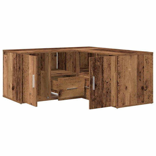 Corner Cabinet Old Wood 160x40x45 cm Engineered Wood Corner Cabinet Old Wood 160x40x45 cm Engineered Wood