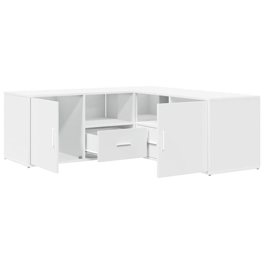 Corner Cabinet White 200x40x45 cm Engineered Wood Corner Cabinet White 200x40x45 cm Engineered Wood