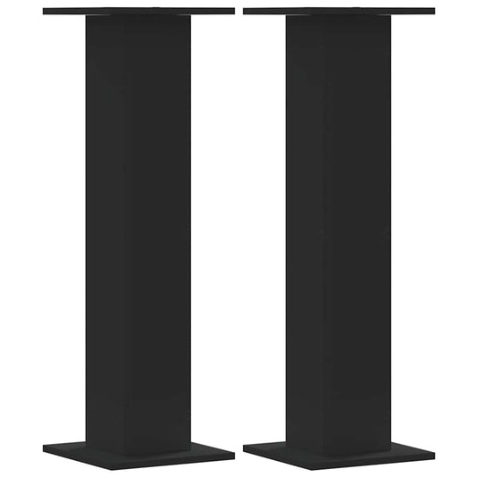 Plant Stands 2 pcs Black 30x30x95 cm Engineered Wood Plant Stands 2 pcs Black 30x30x95 cm Engineered Wood