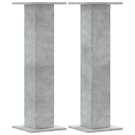 Plant Stands 2 pcs Concrete Grey 30x30x95 cm Engineered Wood Plant Stands 2 pcs Concrete Grey 30x30x95 cm Engineered Wood