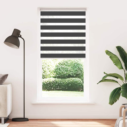 Zebra Blind Black 95x230 cm Fabric Width 90.9 cm Polyester Zebra Blind Black 95x230 cm Fabric Width 90.9 cm Polyester