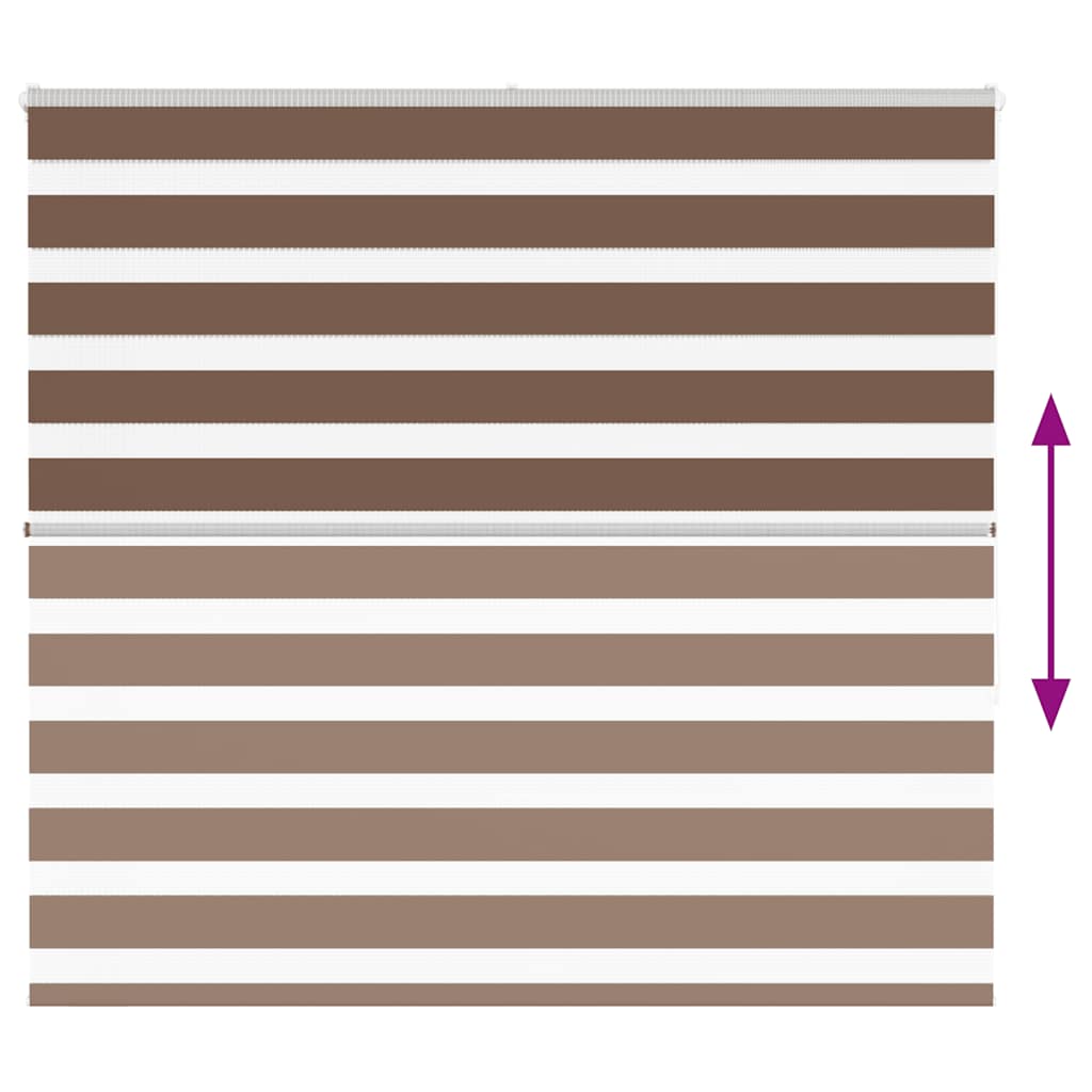Zebra Blind Brown 160x150 cm Fabric Width 155,9 cm Polyester