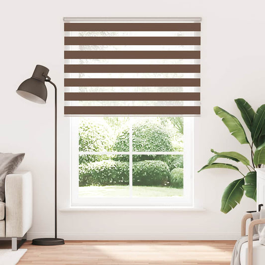 Zebra Blind Brown 165x230 cm Fabric Width 160.9 cm Polyester Zebra Blind Brown 165x230 cm Fabric Width 160.9 cm Polyester