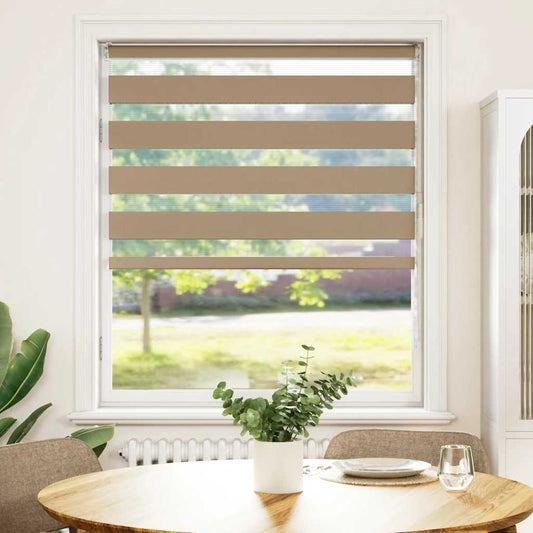 Zebra Blind Sand Brown 115x150 cm Fabric Width 110.9 cm Polyester Zebra Blind Sand Brown 115x150 cm Fabric Width 110.9 cm Polyester