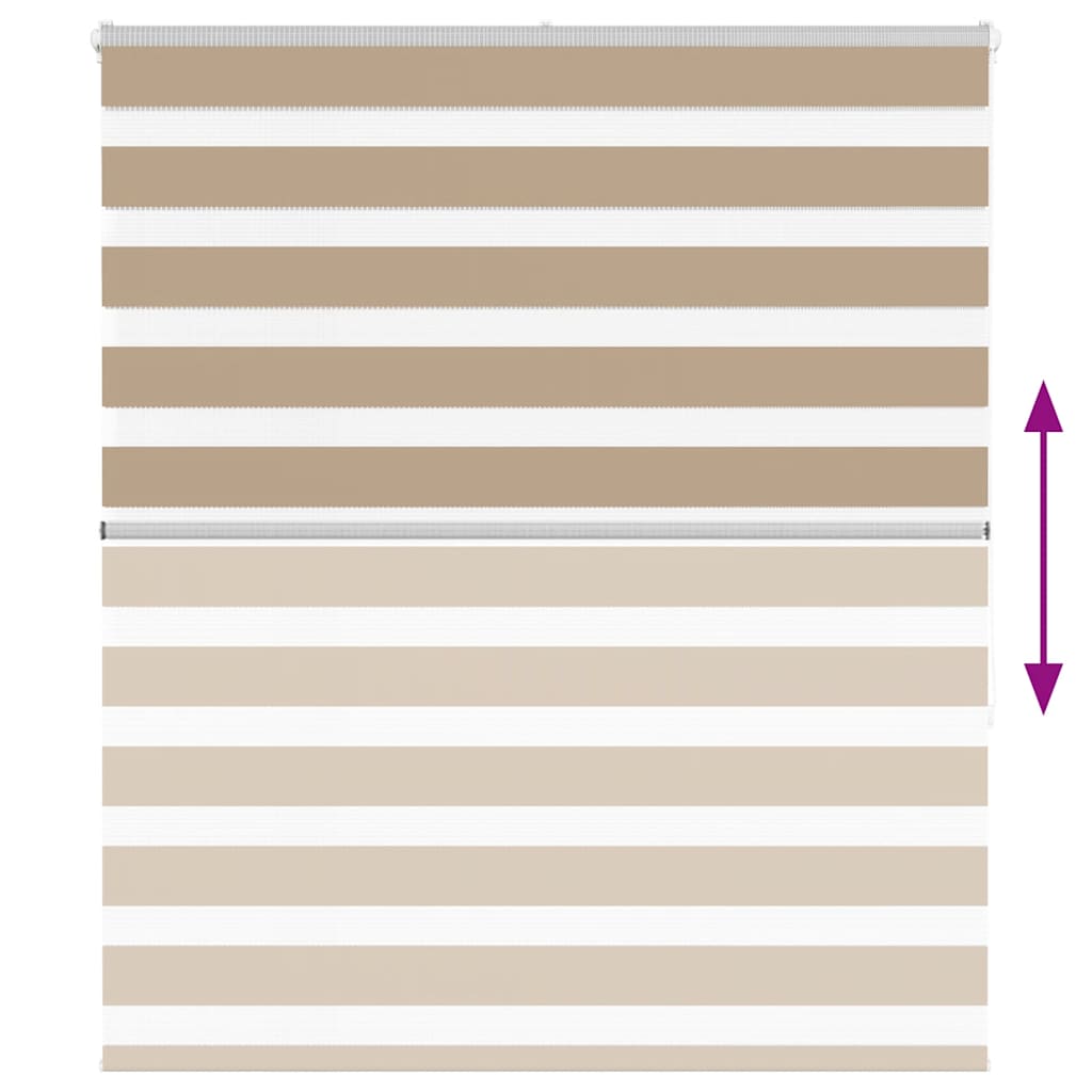 Zebra Blind Sand Brown 120x150 cm Fabric Width 115.9 cm