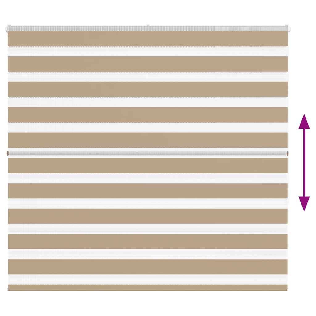 Zebra Blind Sand Brown 165x150 cm Fabric Width 160.9 cm