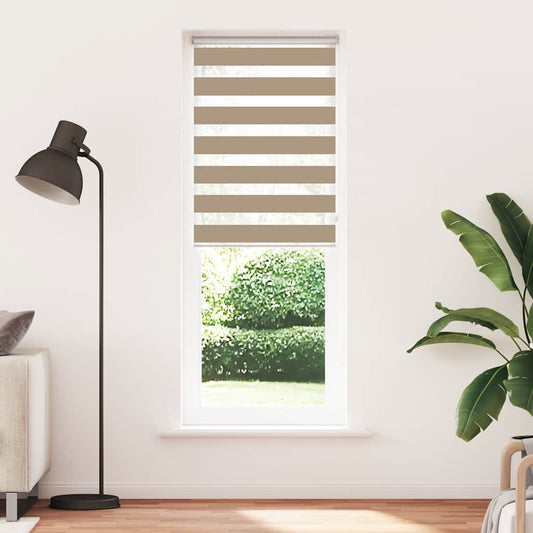 Zebra Blind Sand Brown 80x200 cm Fabric Width 75.9 cm Polyester Zebra Blind Sand Brown 80x200 cm Fabric Width 75.9 cm Polyester