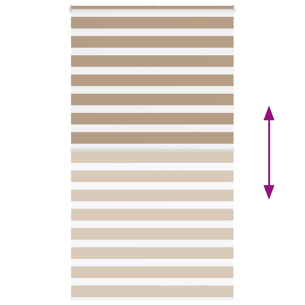 Zebra Blind Sand Brown 125x200 cm Fabric Width 120.9 cm