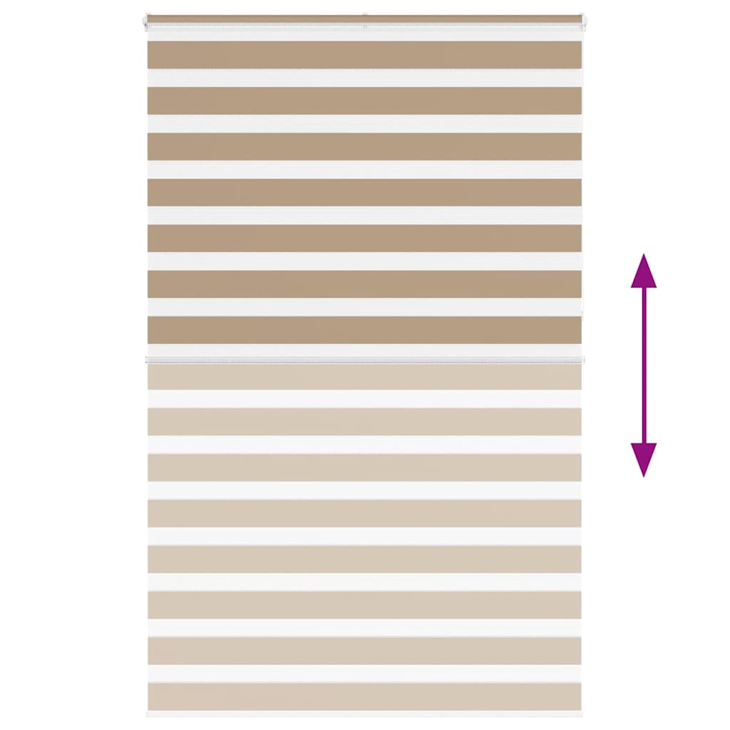 Zebra Blind Sand Brown 140x230 cm Fabric Width 135.9 cm