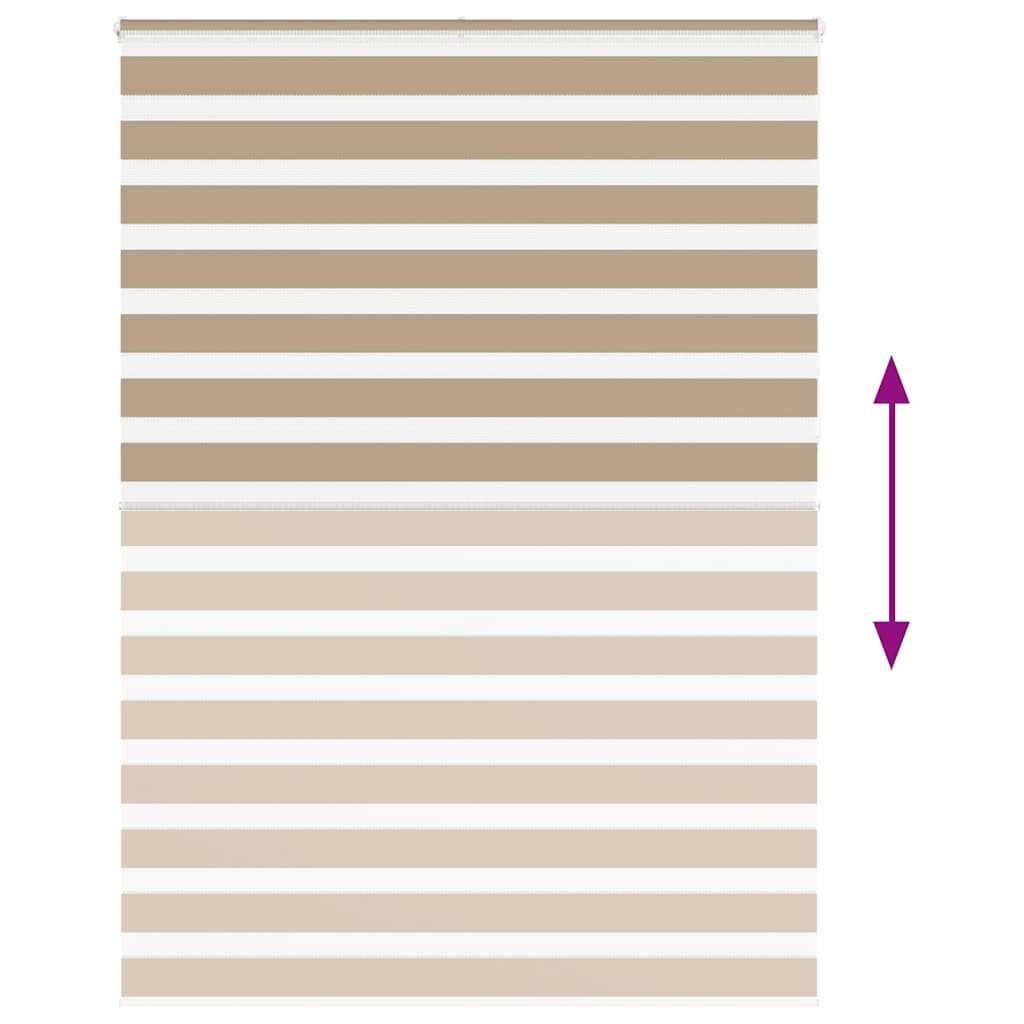 Zebra Blind Sand Brown 160x230 cm Fabric Width 155.9 cm