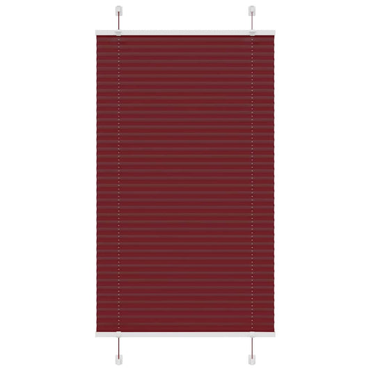 Pleated Blind Bordeaux Red 70x100 cm Fabric Width 69,4 cm Polyester Pleated Blind Bordeaux Red 70x100 cm Fabric Width 69,4 cm Polyester
