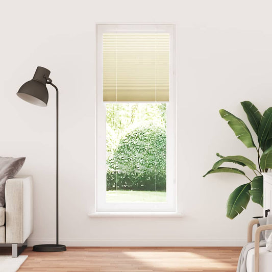 Pleated Blind Cream 70x200 cm Fabric Width 69.4 cm Polyester Pleated Blind Cream 70x200 cm Fabric Width 69.4 cm Polyester