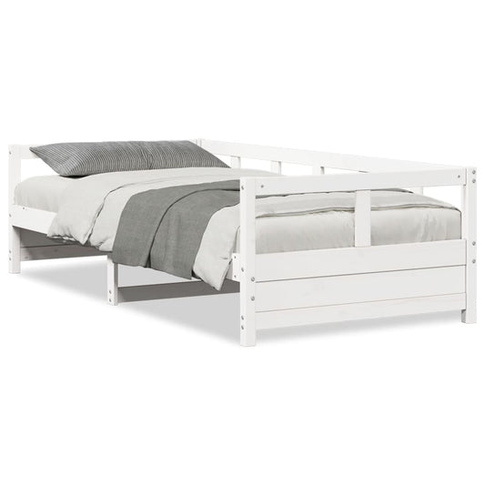 Daybed without Mattress White 80x200 cm Solid Wood Pine Daybed without Mattress White 80x200 cm Solid Wood Pine