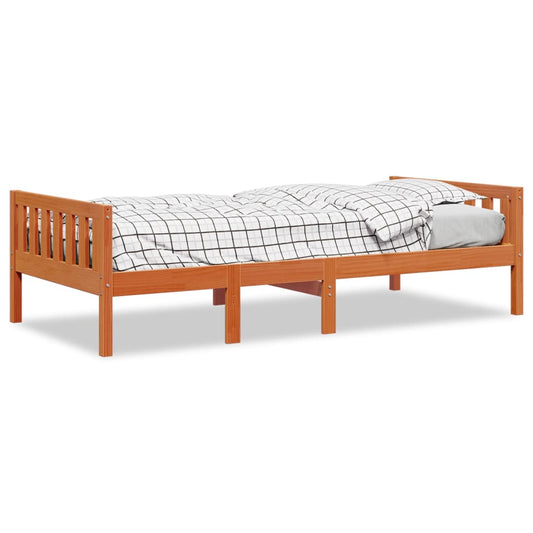 Children's Bed without Mattress Wax Brown 80x200 cm Solid Wood Pine Children's Bed without Mattress Wax Brown 80x200 cm Solid Wood Pine