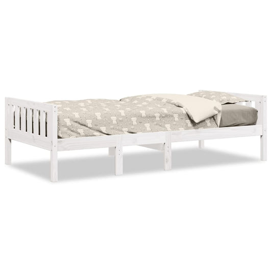 Children's Bed without Mattress White 75x190 cm Solid Wood Pine Children's Bed without Mattress White 75x190 cm Solid Wood Pine