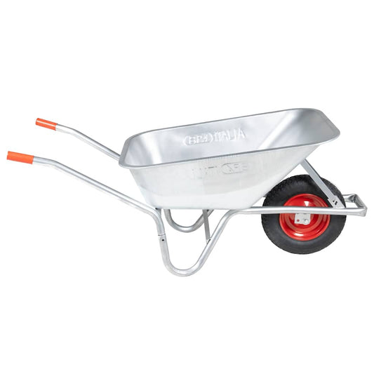 Wheelbarrow 90 L 150 kg Galvanised Steel and Plastic Wheelbarrow 90 L 150 kg Galvanised Steel and Plastic