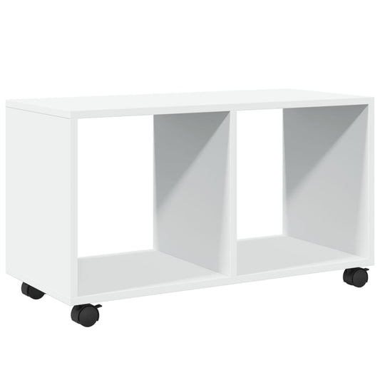 Rolling Cabinet White 72x33x42.5 cm Engineered Wood Rolling Cabinet White 72x33x42.5 cm Engineered Wood