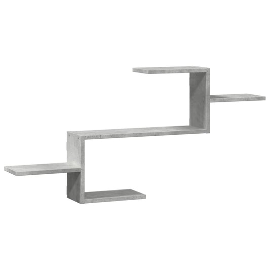 Wall Shelf Concrete Grey 104x15x49 cm Engineered Wood Wall Shelf Concrete Grey 104x15x49 cm Engineered Wood
