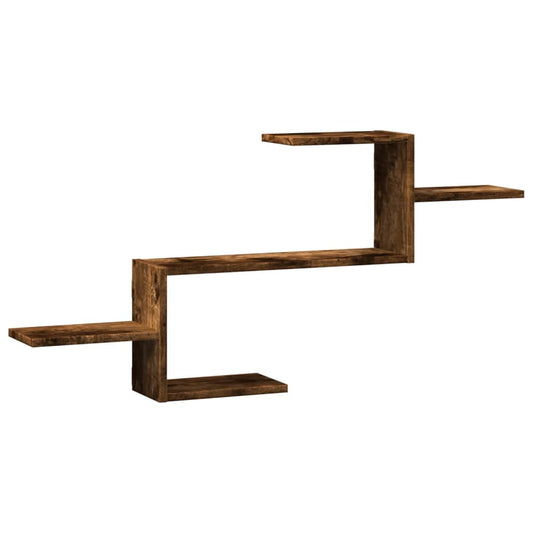 Wall Shelf Smoked Oak 104x15x49 cm Engineered Wood Wall Shelf Smoked Oak 104x15x49 cm Engineered Wood