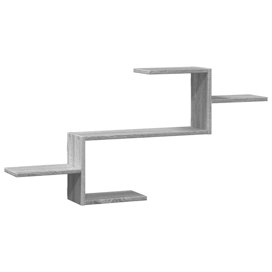 Wall Shelf Grey Sonoma 104x15x49 cm Engineered Wood Wall Shelf Grey Sonoma 104x15x49 cm Engineered Wood