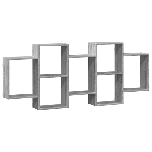 Wall Shelf Grey Sonoma 159x18x65 cm Engineered Wood Wall Shelf Grey Sonoma 159x18x65 cm Engineered Wood