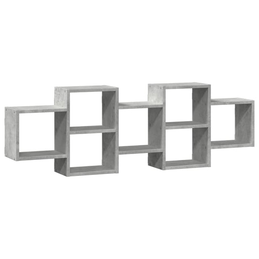 Wall Shelf Concrete Grey 129x18x42 cm Engineered Wood Wall Shelf Concrete Grey 129x18x42 cm Engineered Wood