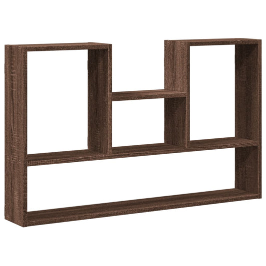 Wall Shelf Brown Oak 99x15x60 cm Engineered Wood Wall Shelf Brown Oak 99x15x60 cm Engineered Wood