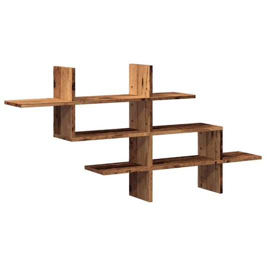 Wall Shelf Old Wood 124.5x18x60.5 cm Engineered Wood Wall Shelf Old Wood 124.5x18x60.5 cm Engineered Wood
