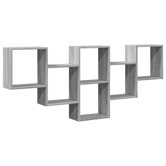 Wall Shelf Grey Sonoma 159x18x66 cm Engineered Wood Wall Shelf Grey Sonoma 159x18x66 cm Engineered Wood