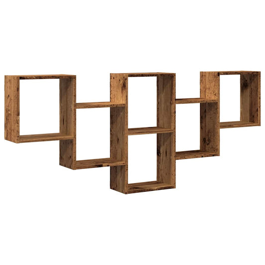 Wall Shelf Old Wood 159x18x66 cm Engineered Wood Wall Shelf Old Wood 159x18x66 cm Engineered Wood