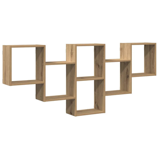 Wall Shelf Artisian Oak 159x18x66 cm Engineered Wood Wall Shelf Artisian Oak 159x18x66 cm Engineered Wood