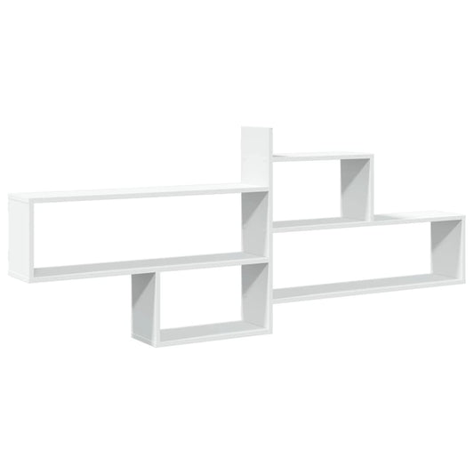 Wall Shelf White 167.5x18x68 cm Engineered Wood Wall Shelf White 167.5x18x68 cm Engineered Wood