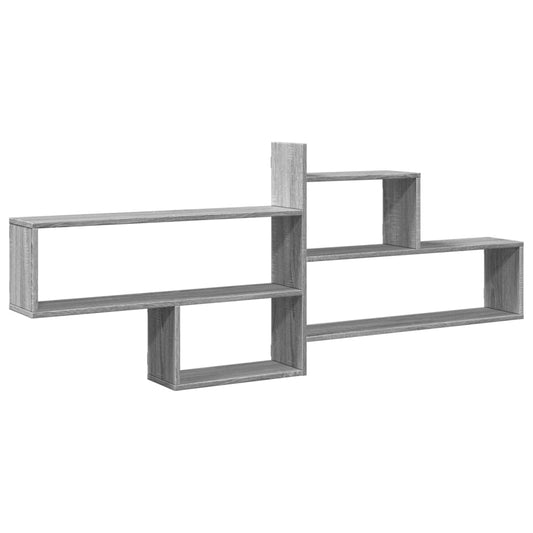 Wall Shelf Grey Sonoma 167.5x18x68 cm Engineered Wood Wall Shelf Grey Sonoma 167.5x18x68 cm Engineered Wood