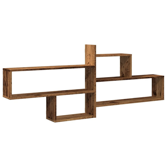 Wall Shelf Old Wood 167.5x18x68 cm Engineered Wood Wall Shelf Old Wood 167.5x18x68 cm Engineered Wood