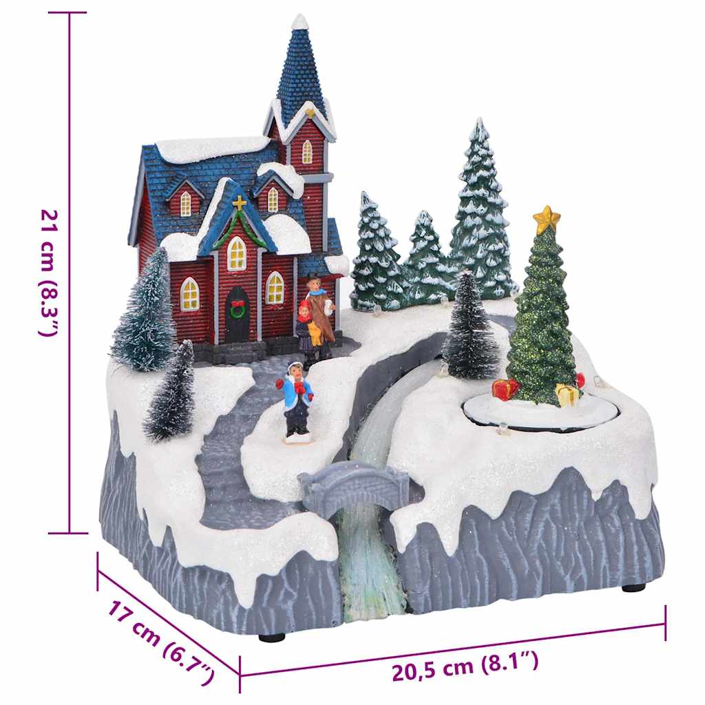 Christmas Village Decoration Multicolour 20.5 x 17 x 21 cm