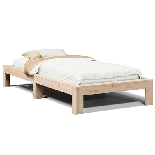 Bed Frame without Mattress 100x200 cm Solid Wood Pine Bed Frame without Mattress 100x200 cm Solid Wood Pine