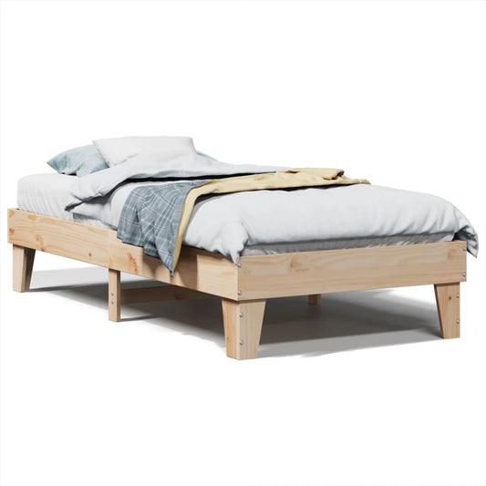 Bed Frame without Mattress 100x200 cm Solid Wood Pine Bed Frame without Mattress 100x200 cm Solid Wood Pine