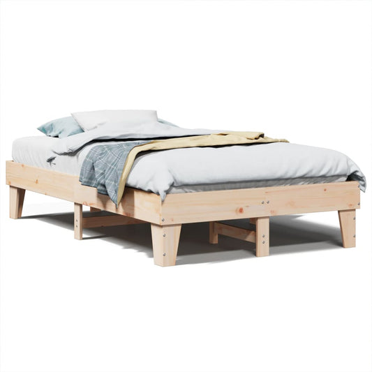 Bed Frame without Mattress 120x190 cm Small Double Solid Wood Pine Bed Frame without Mattress 120x190 cm Small Double Solid Wood Pine